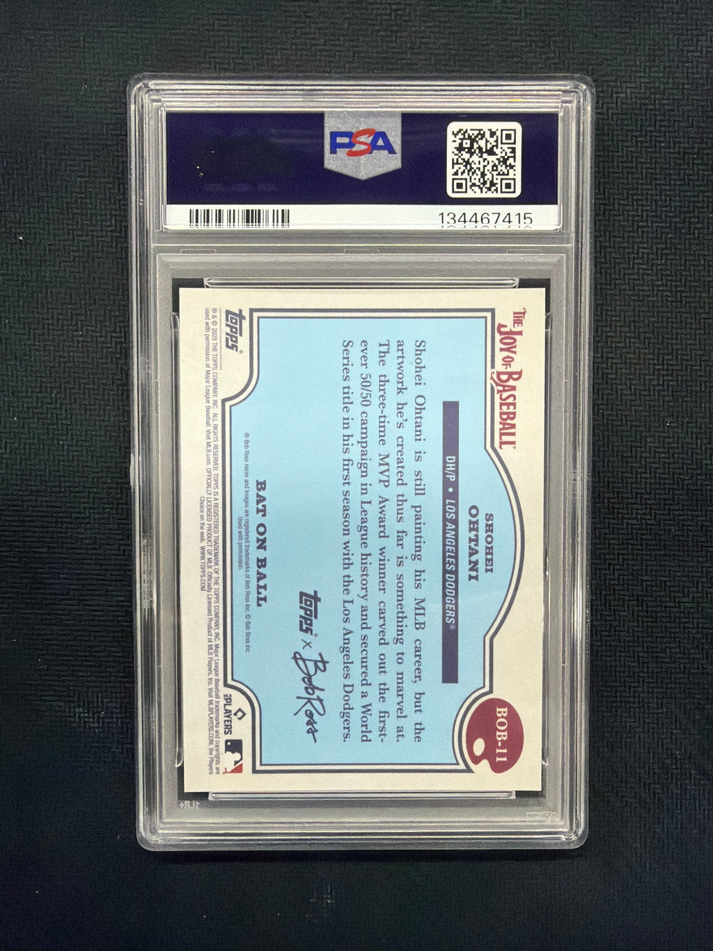 2025 Topps x Bob Ross Shohei Ohtani Bat On Ball PSA 10 Dodgers