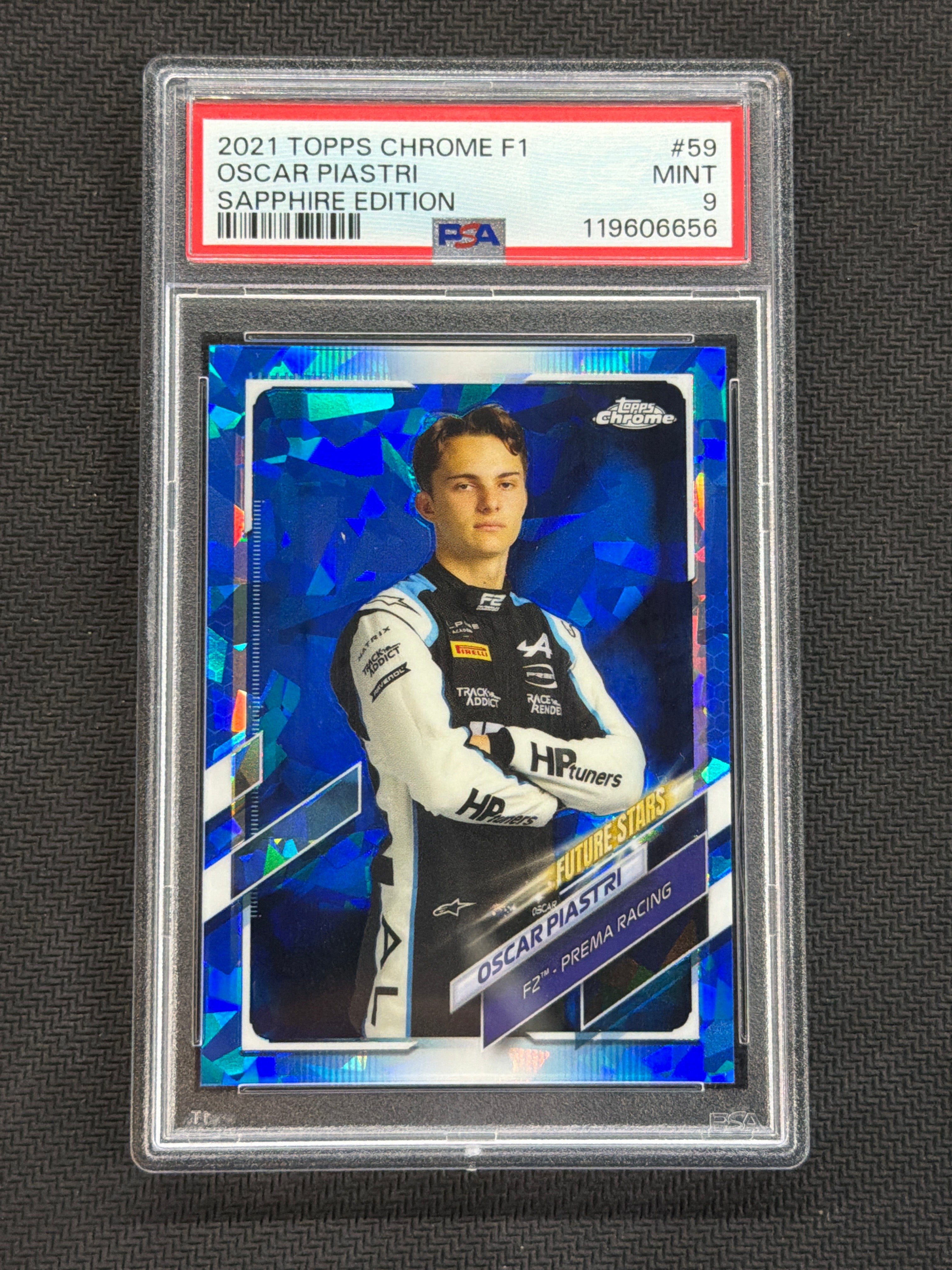 2021 Topps Chrome F1 Sapphire Oscar Piastri #59 PSA 9 656