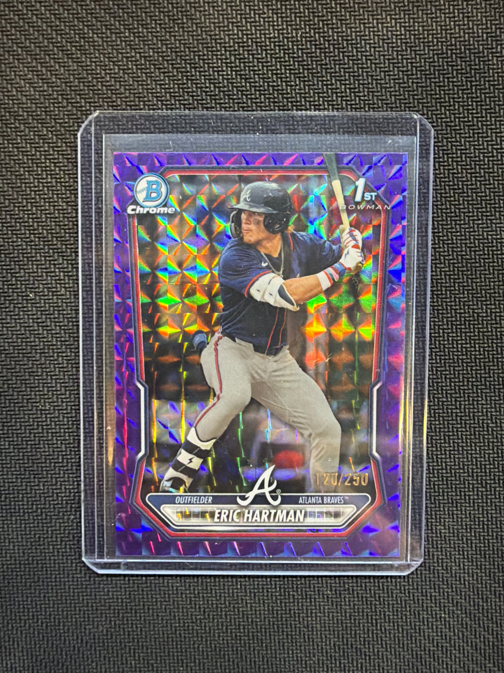 2026 Bowman Eric Hartman Purple Geometric /250 Braves