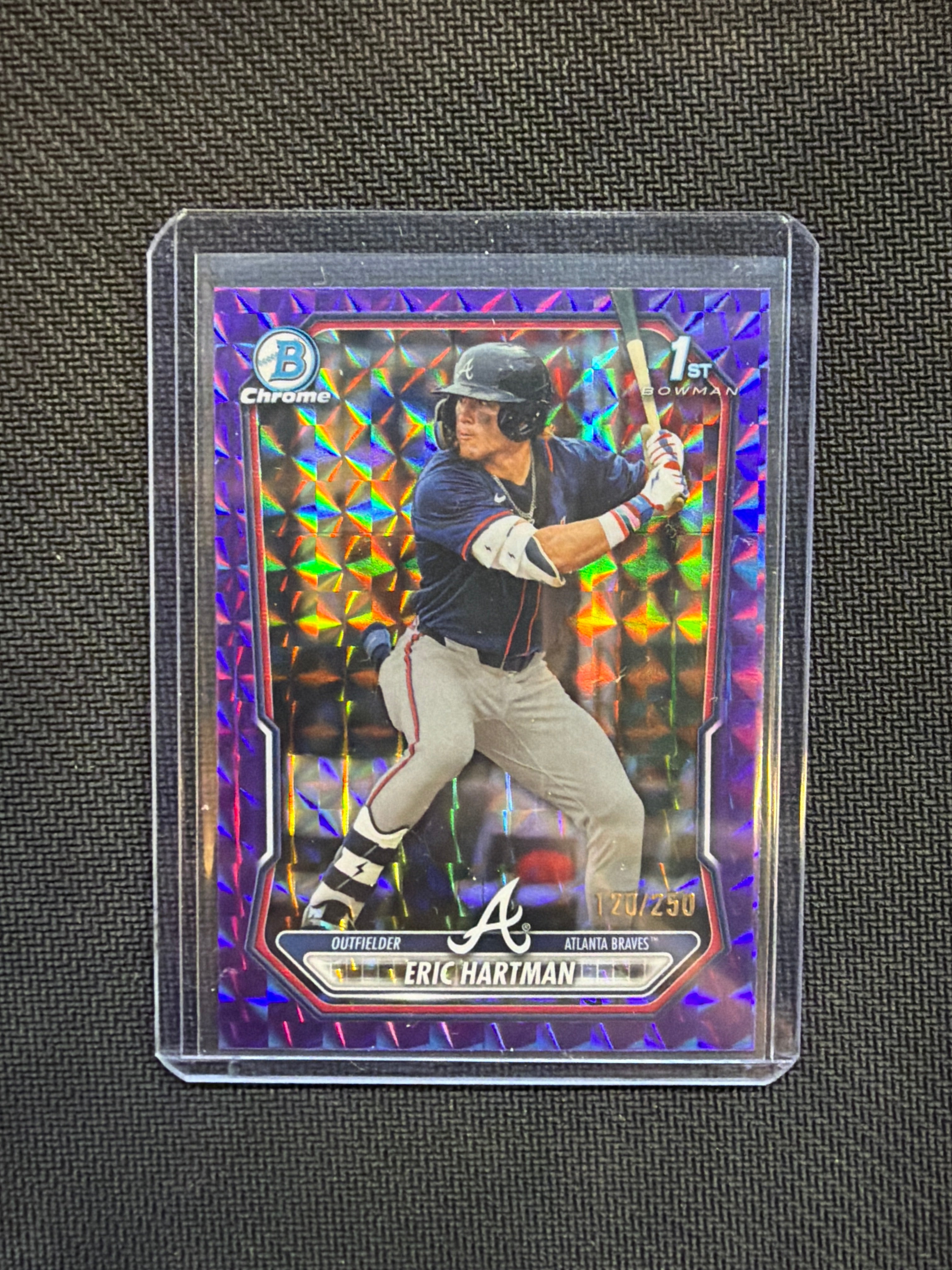 2026 Bowman Eric Hartman Purple Geometric /250 Braves