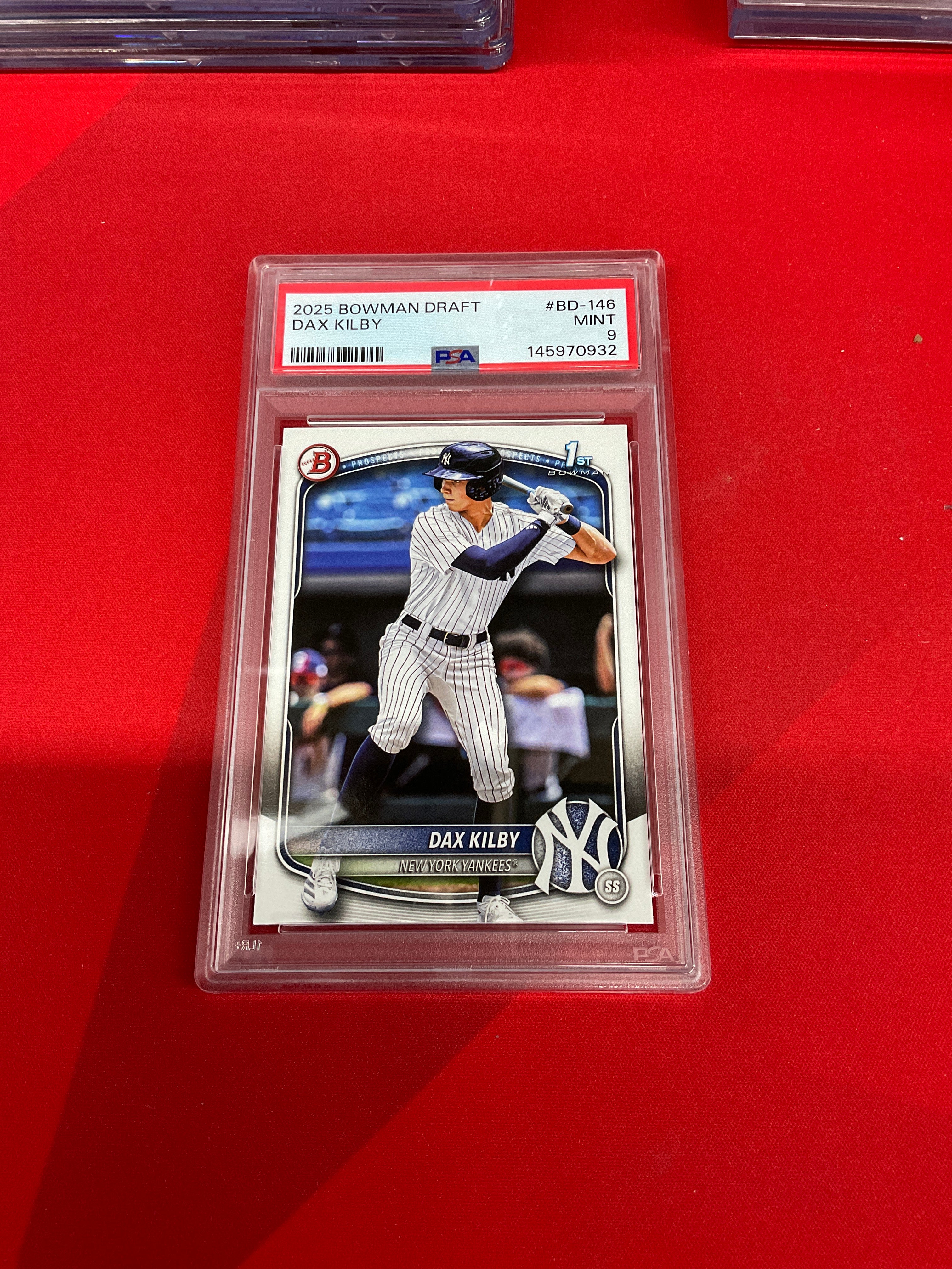 2025 Bowman Paper Dax Kilby Rookie PSA 9 Yankees