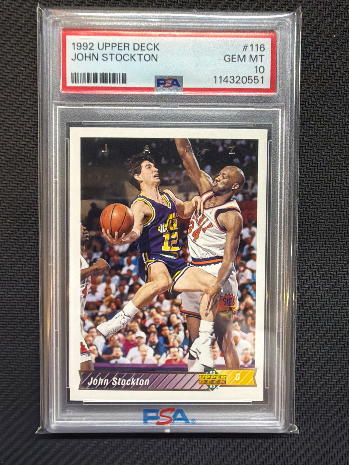 1992 Upper Deck John Stockton #116 PSA 10 Jazz