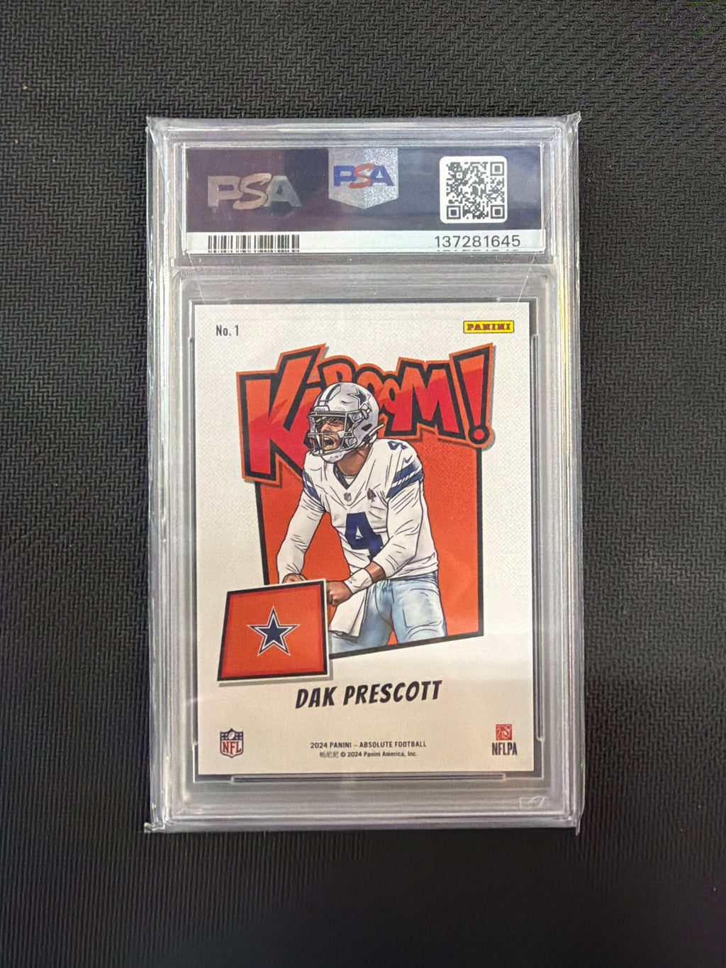 2024 Absolute Dak Prescott Vertical Kaboom! PSA 8