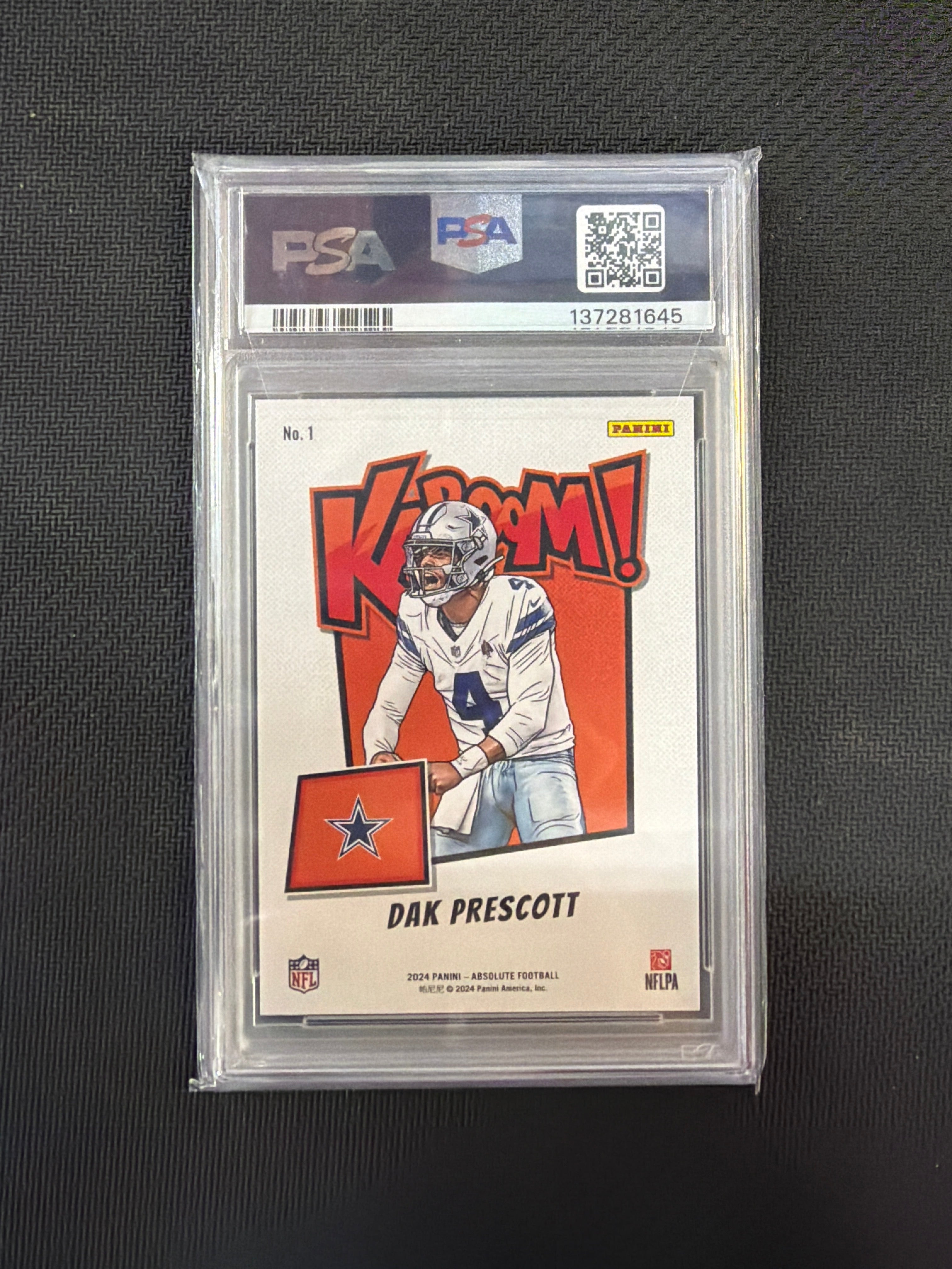 2024 Absolute Dak Prescott Vertical Kaboom! PSA 8