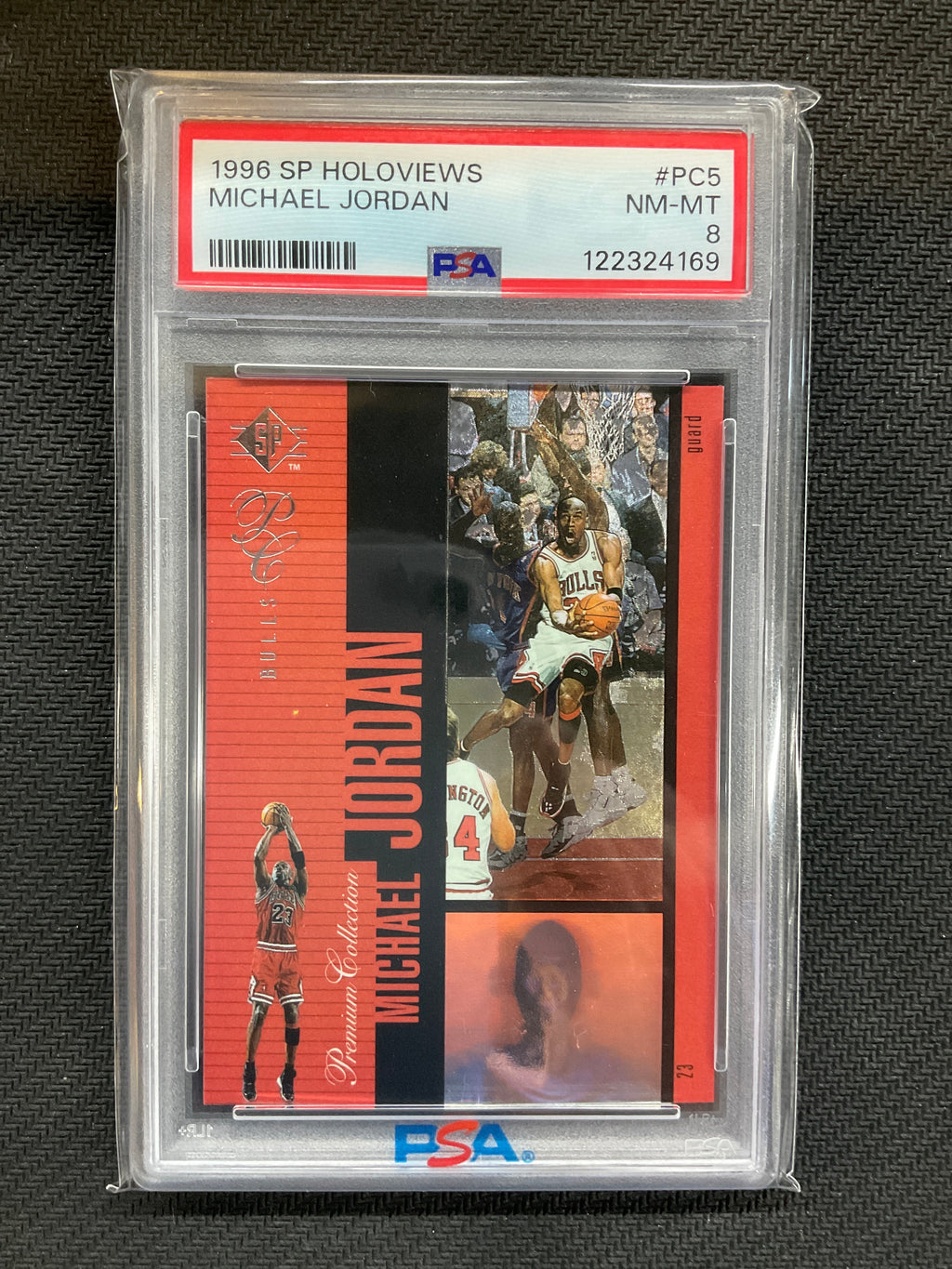 1996 SP HoloViews Michael Jordan PSA 9 169