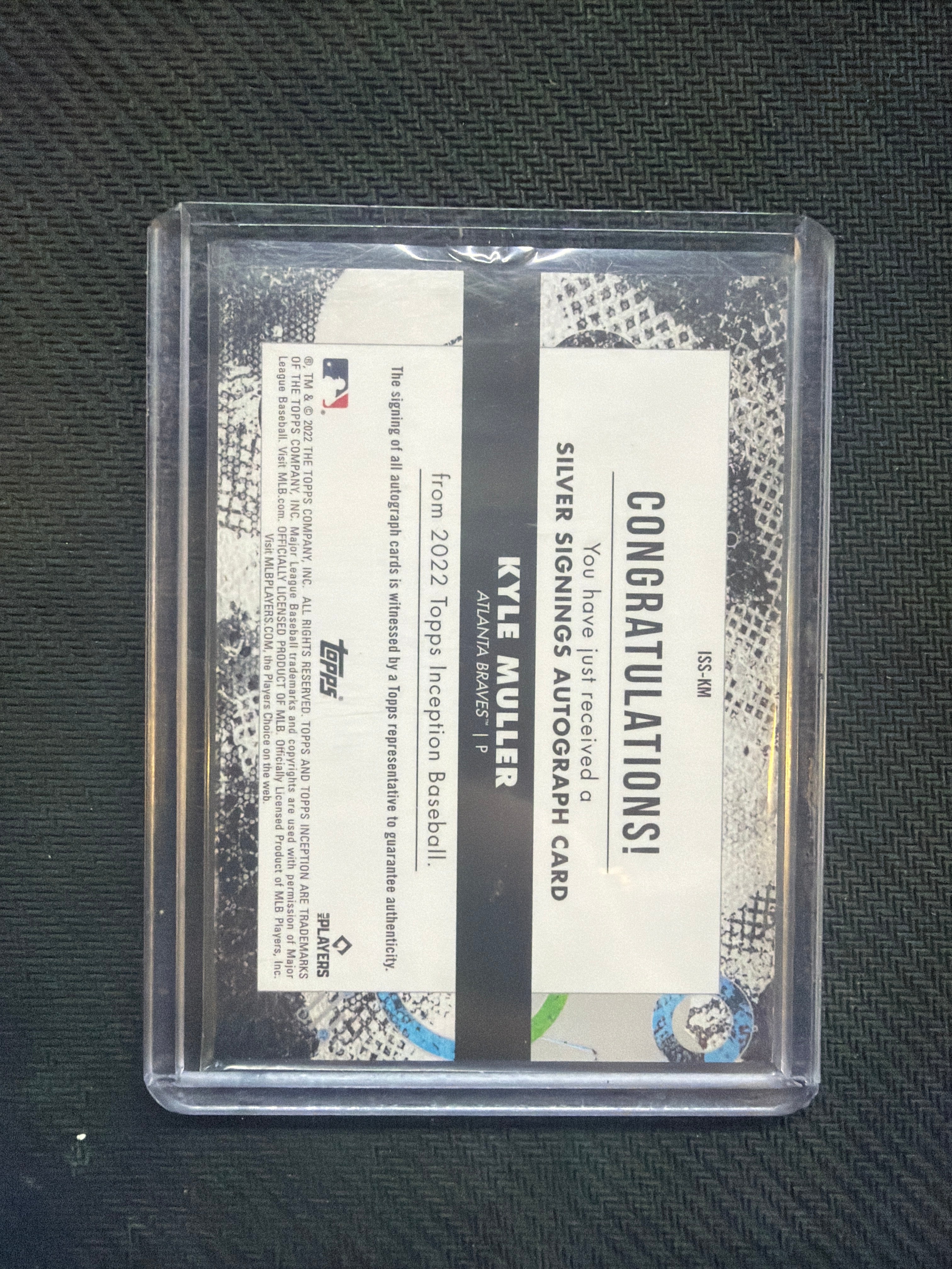 2022 Topps Inception Kyle Muller Rookie Auto /25 Braves