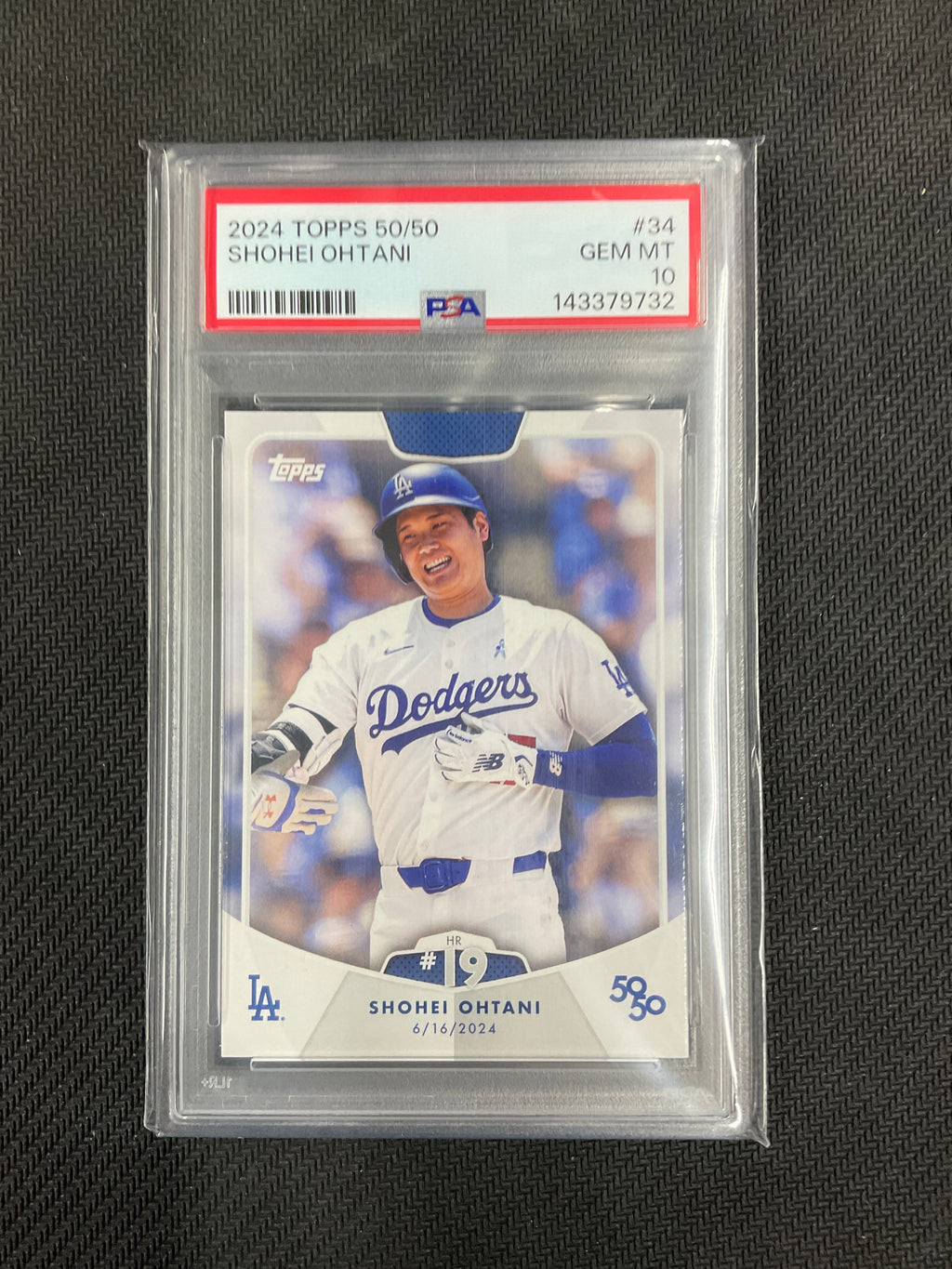2024 Topps 50/50 Shohei #34 PSA 10 Dodgers