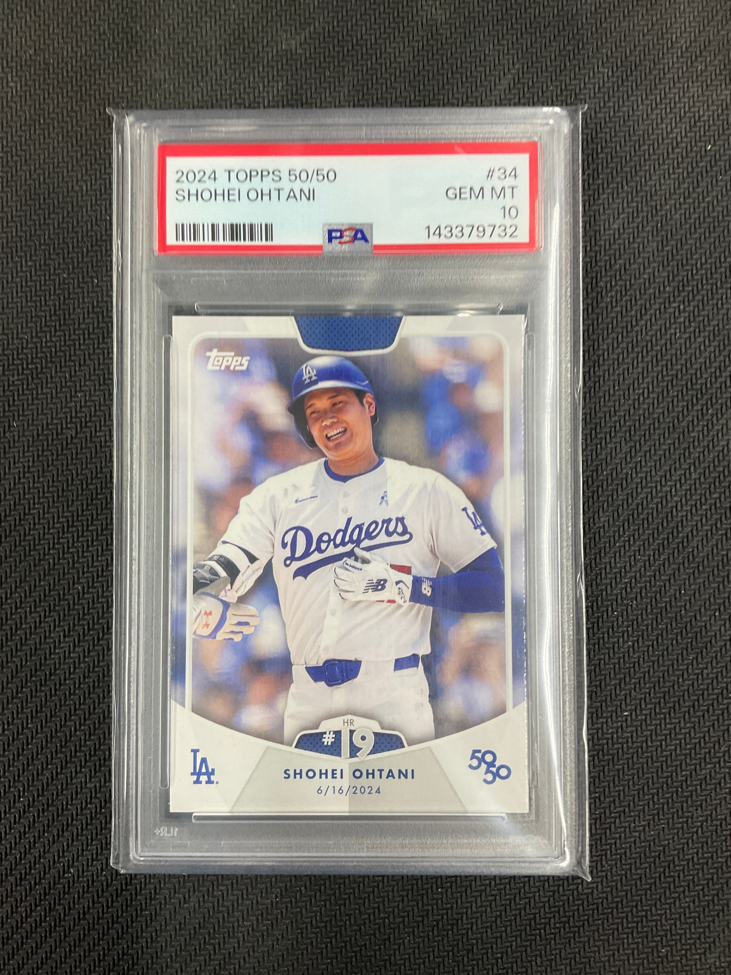 2024 Topps 50/50 Shohei #34 PSA 10 Dodgers