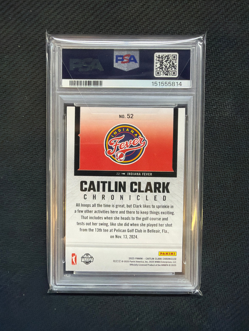 2025 Caitlin Clark Chronicled Caitlin Clark On Course For Greatness PSA 8