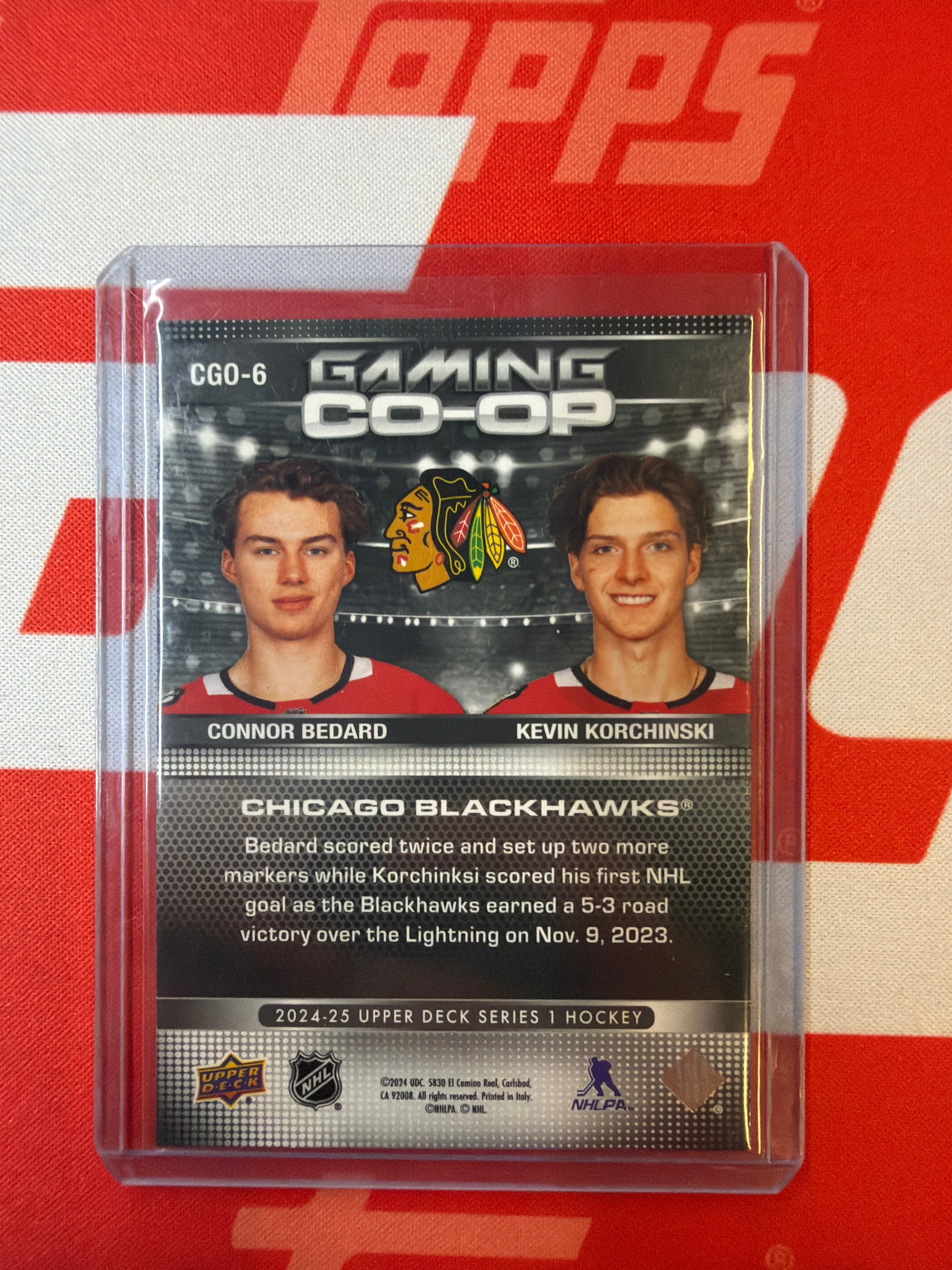 2024-25 Upper Deck Connor Bedard Kevin Korchinski /199 Green