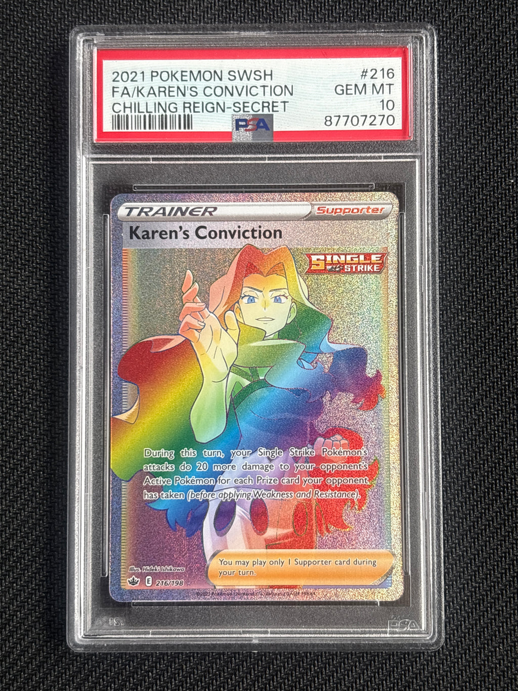 2021 Karen's Conviction 216 PSA 10