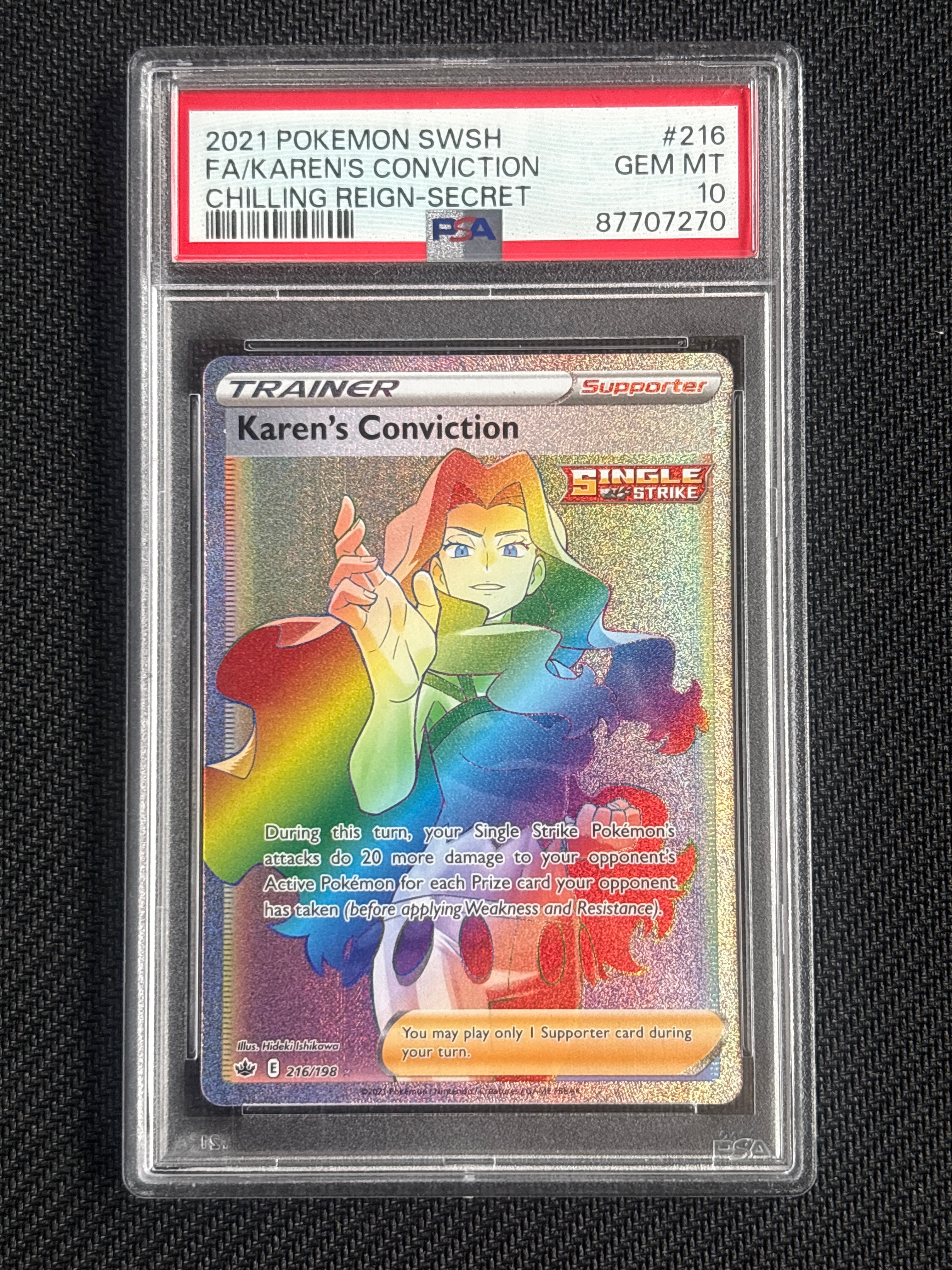 2021 Karen's Conviction 216 PSA 10