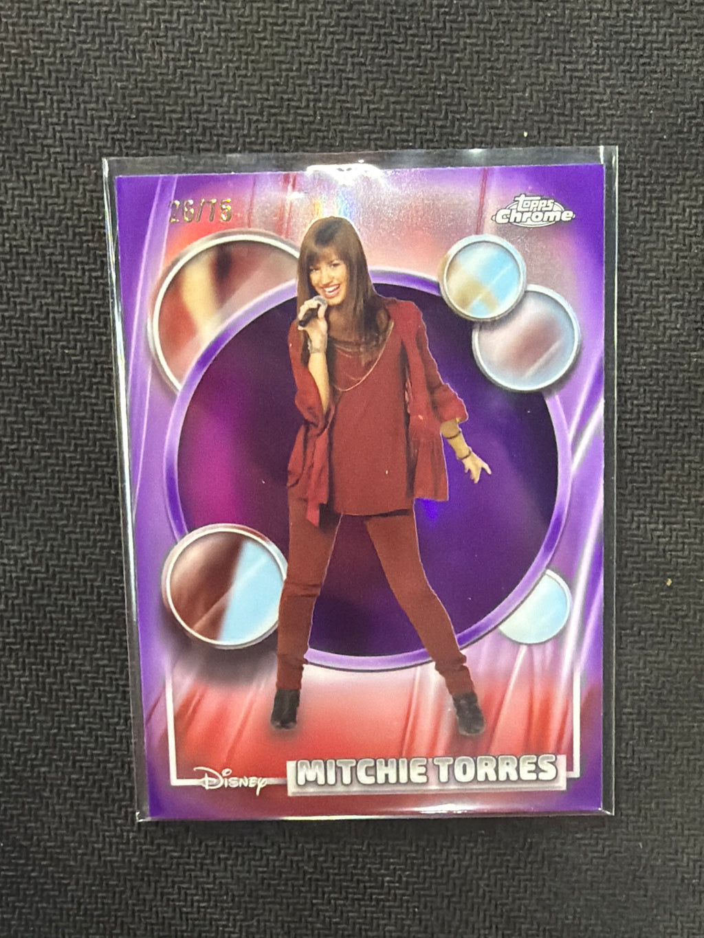 2026 Topps Chrome Disney Mitchie Torres Purple /75 Demi Lovato