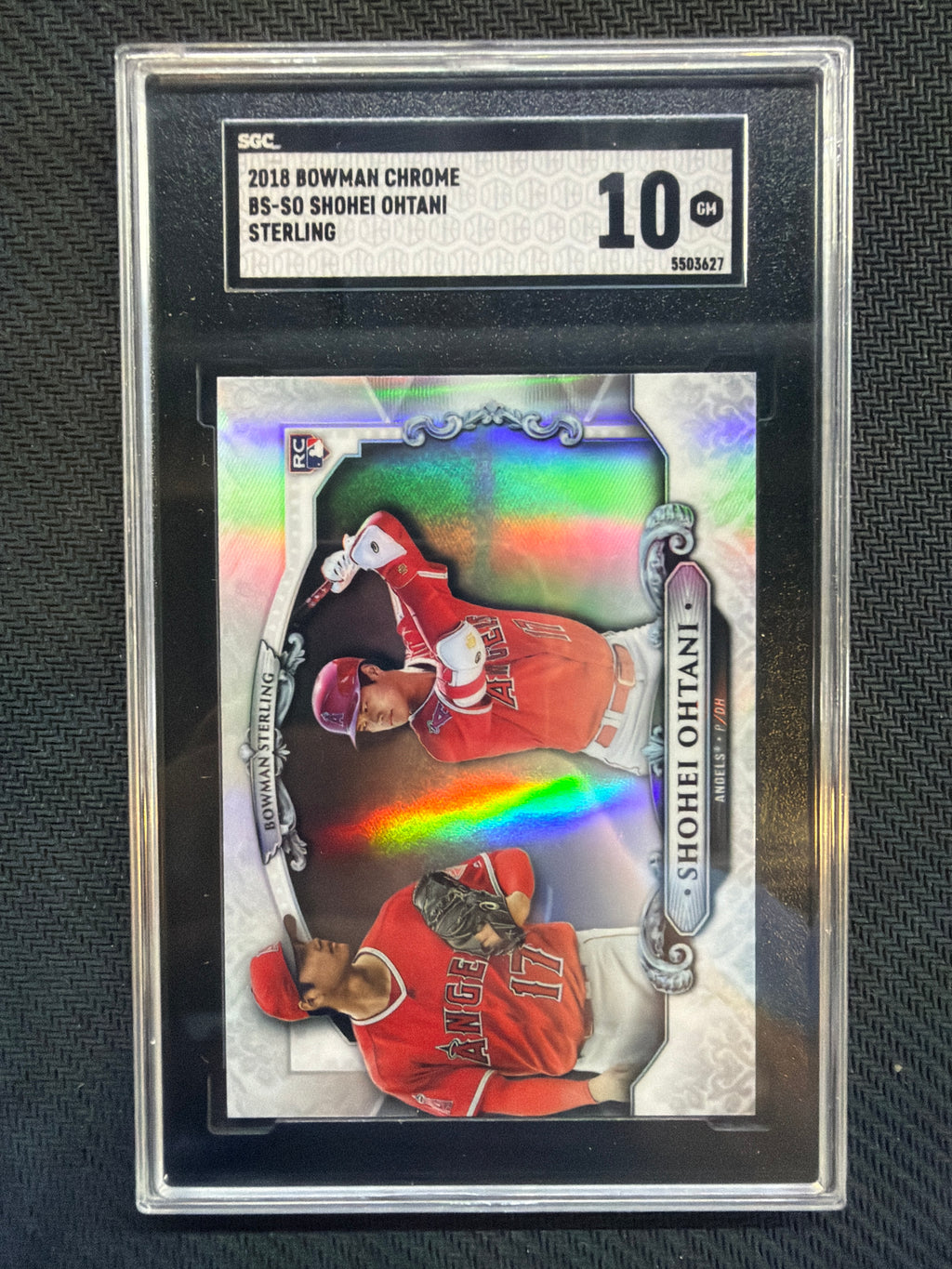 2018 Bowman Chrome Shohei Ohtani Sterling #BS-SO SGC 10 Angels