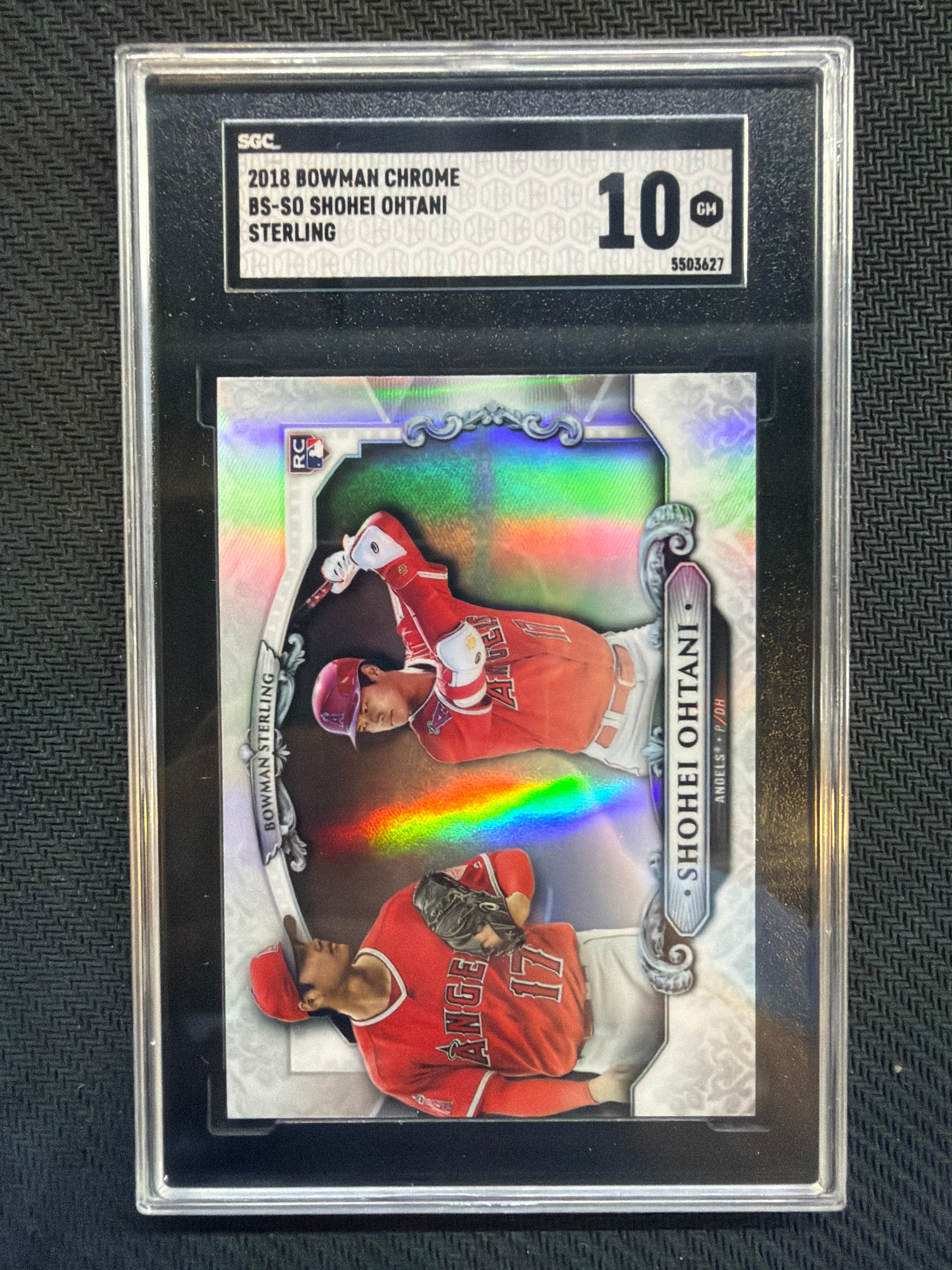 2018 Bowman Chrome Shohei Ohtani Sterling #BS-SO SGC 10 Angels