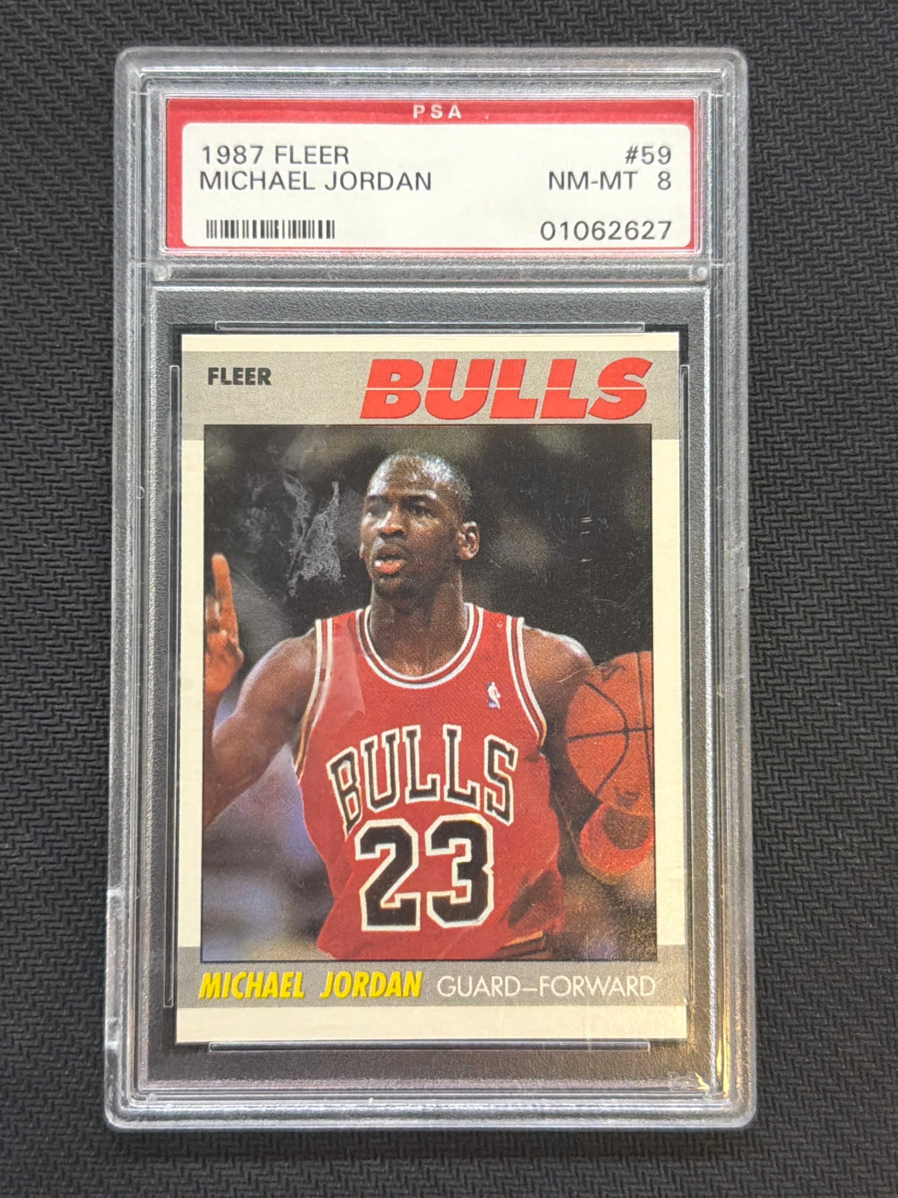 1987 Fleer Michael Jordan #59 PSA 8 Bulls 627