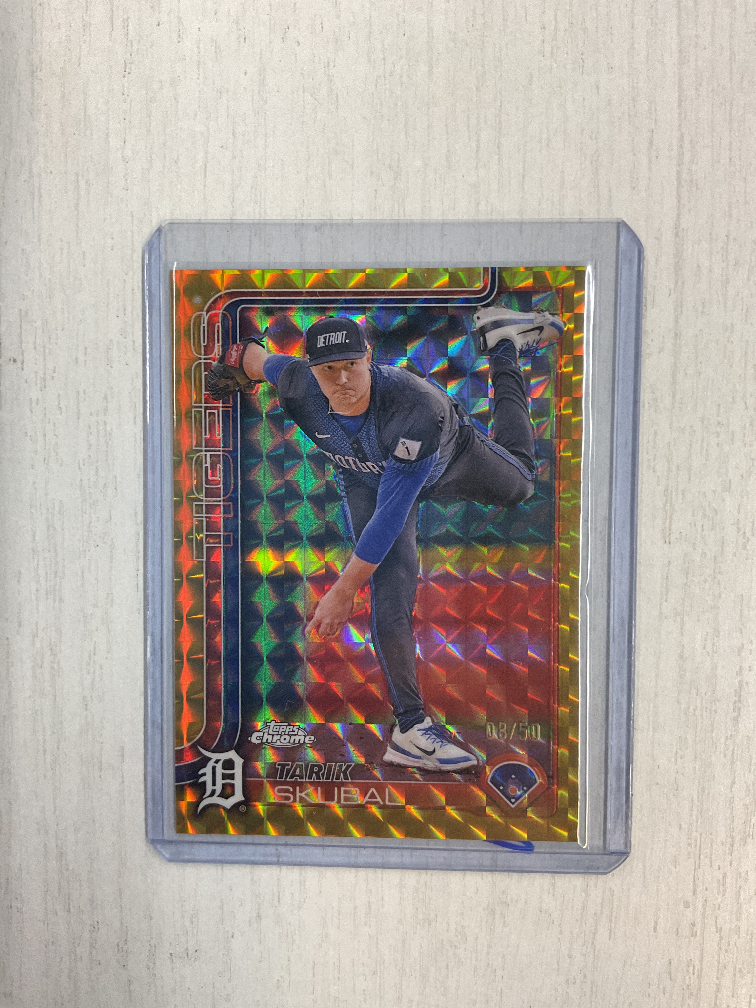 2025 Topps Chrome Tarik Skubal Gold Geometric /50