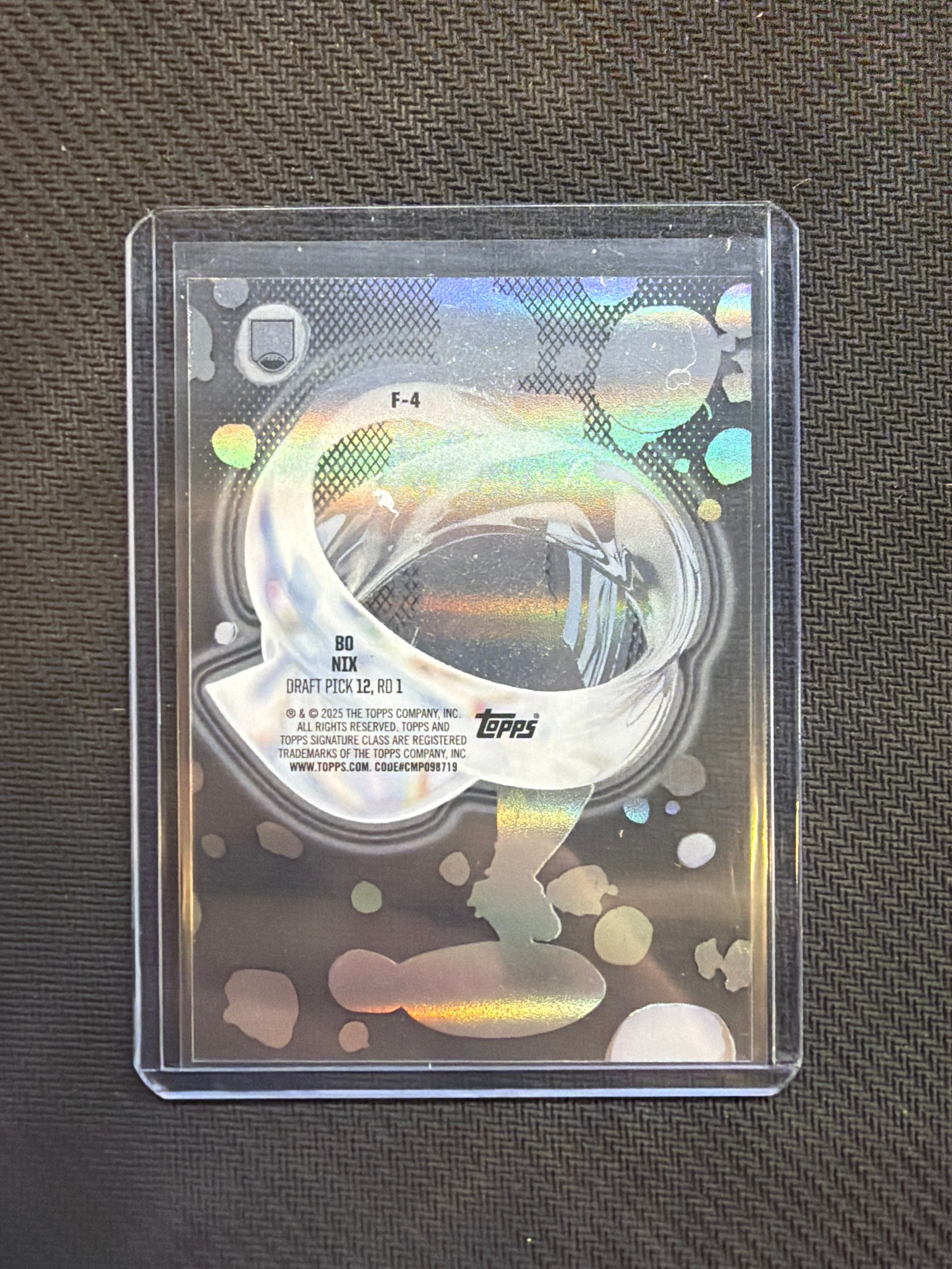 2025 Topps Signature Bo Nix Fluidity