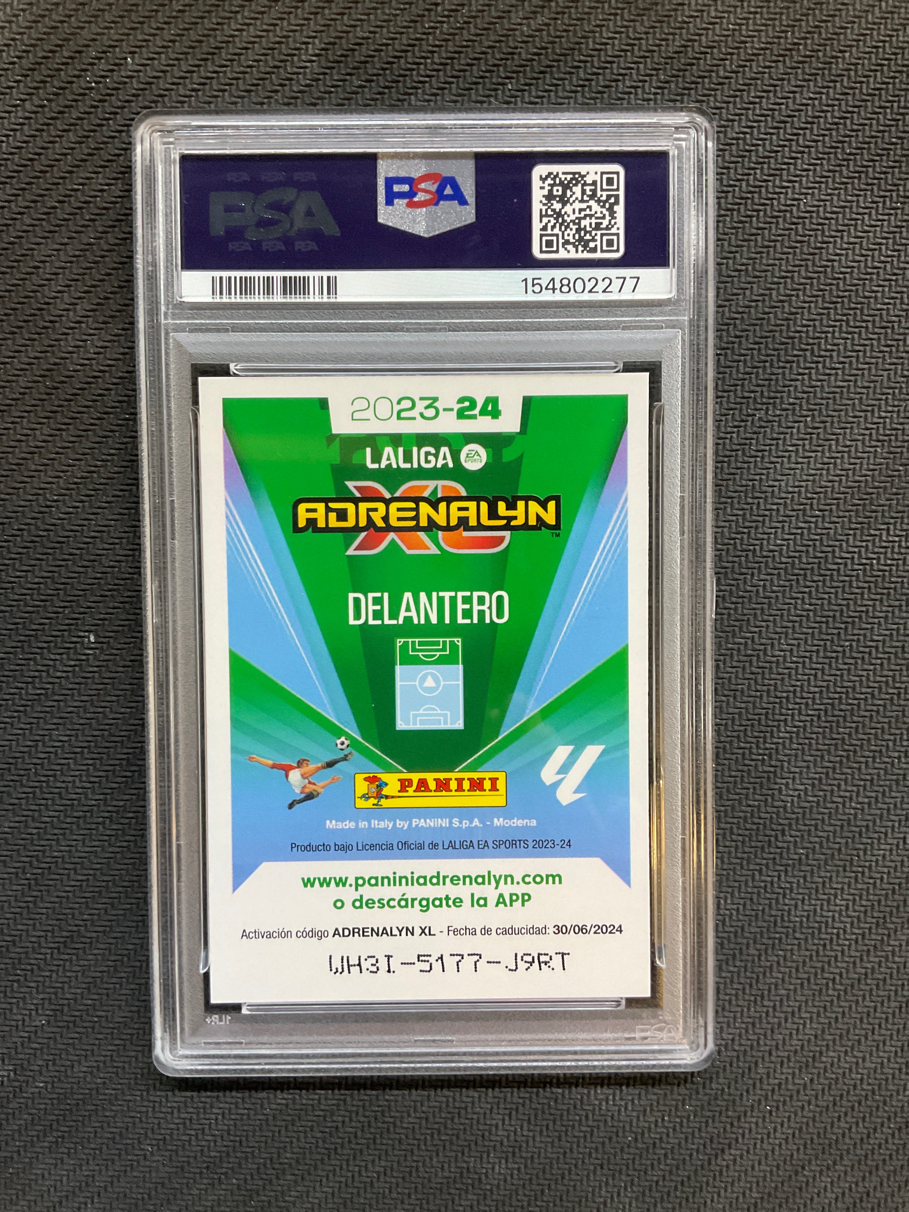 2023-24 Panini Adrenalyn XL Laliga LaMine Yamal Rookie Limited Facesmile Signature PSA 10 277