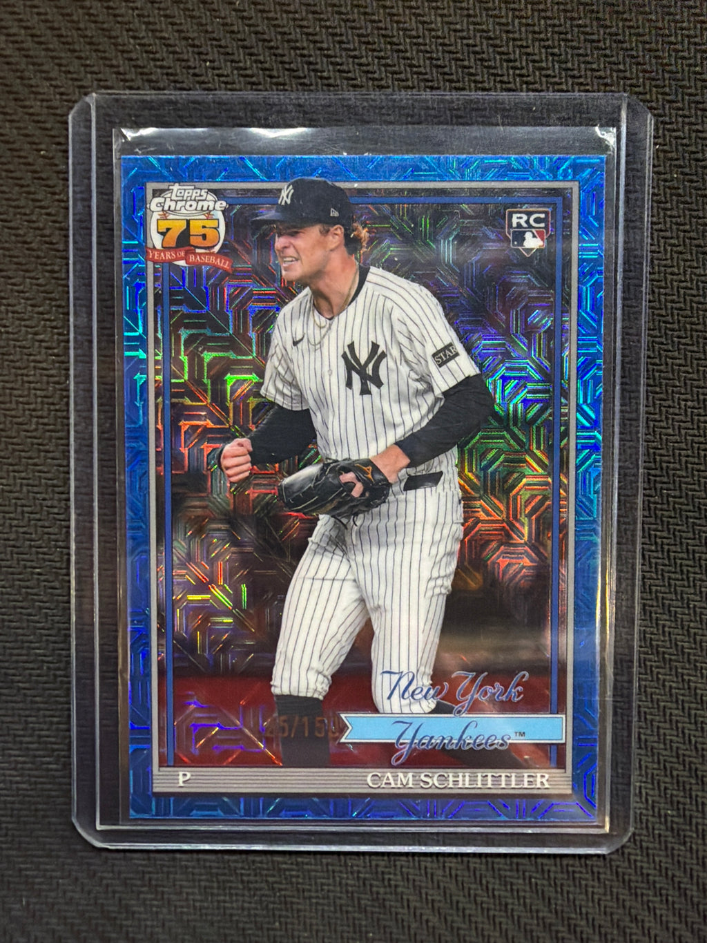 2026 Topps Chrome Series 2 Cam Schlittler Silver Blue /150 Rookie Yankees