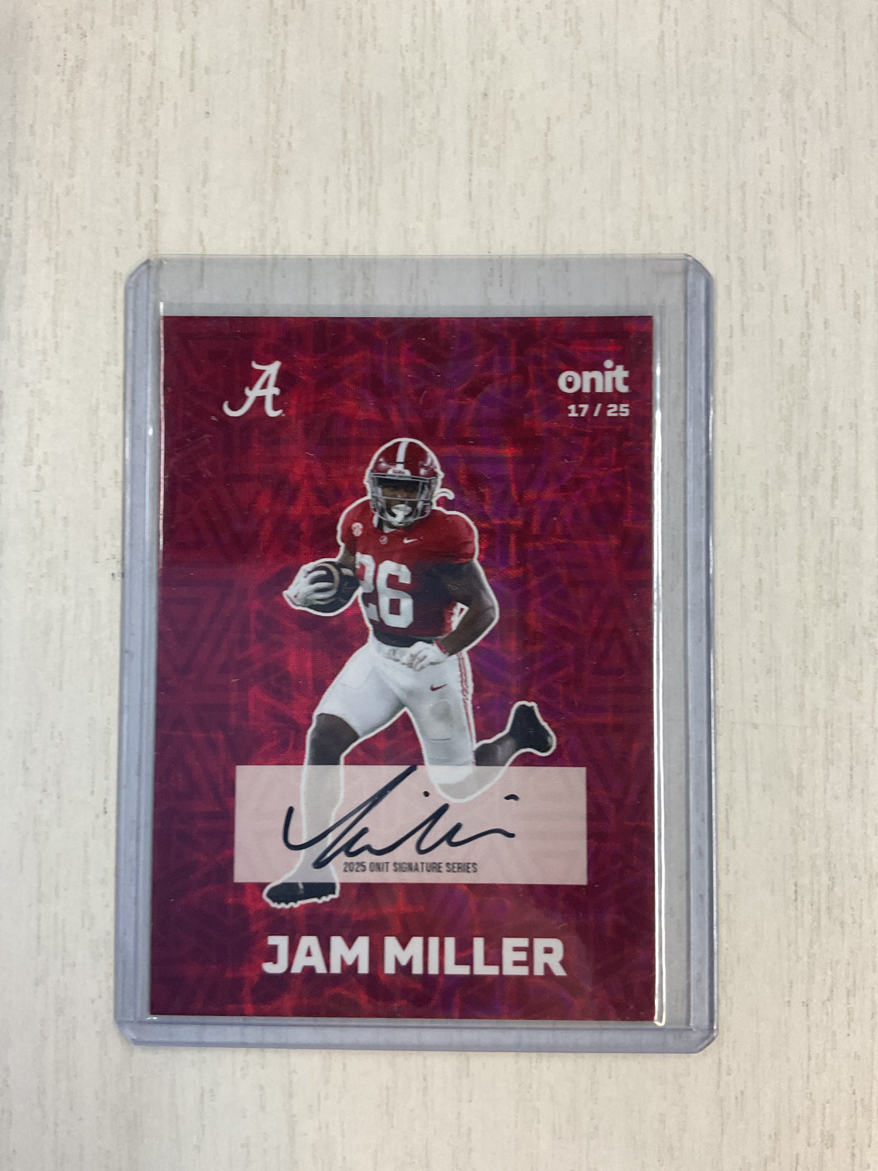 2025 Onit Alabama Jam Miller Auto Shimmer Rookie