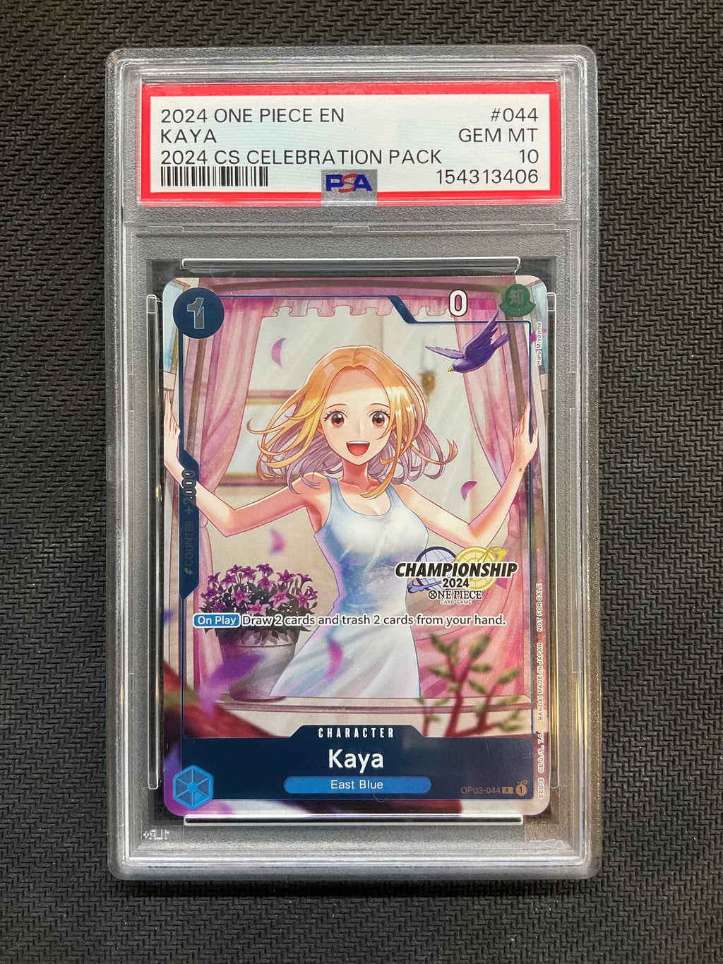 2024 One Piece Celebration Pack Kaya 044 PSA 10