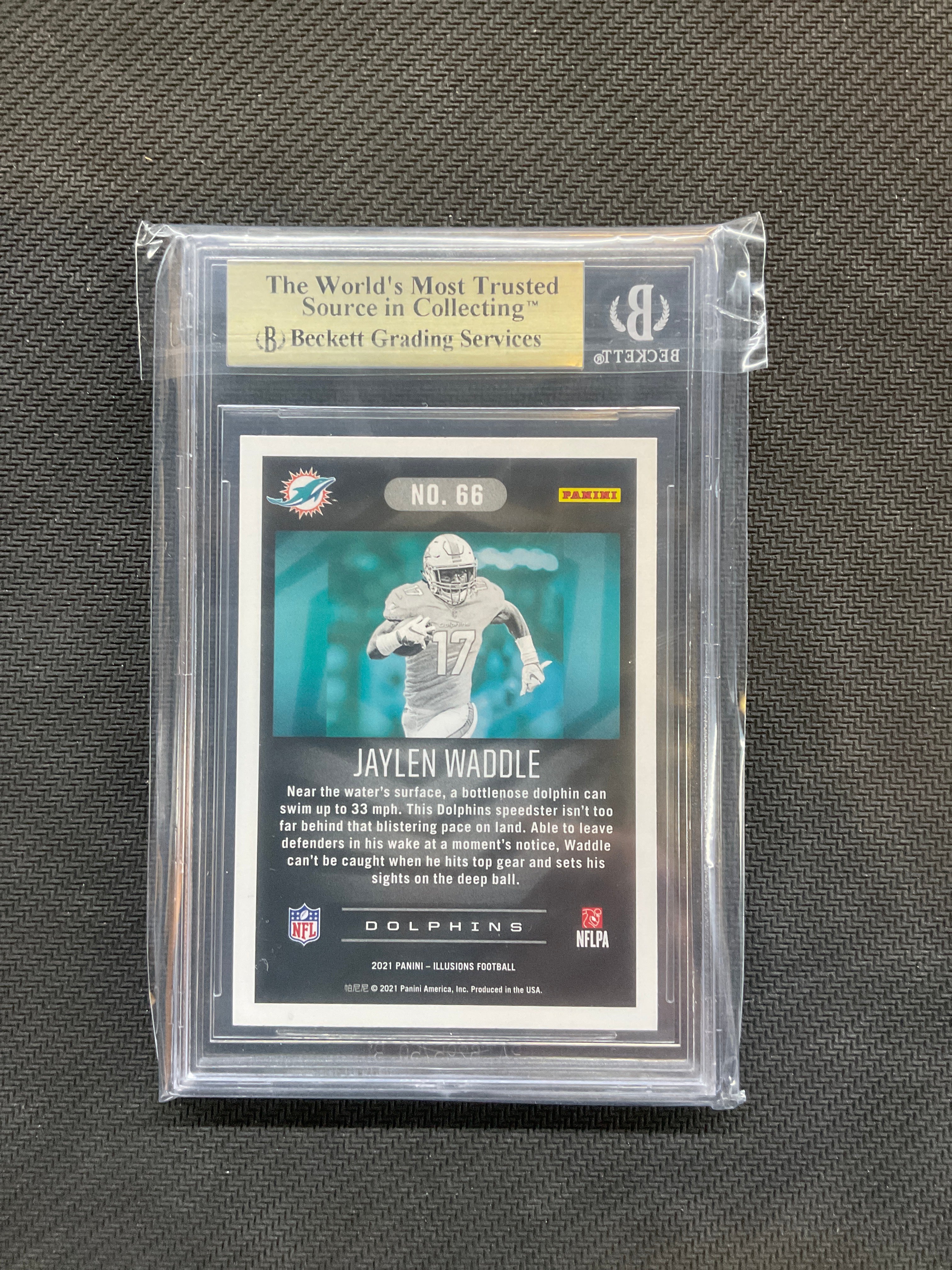 2021 Panini Illusions Jaylen Waddle BGS 9.5 Rookie