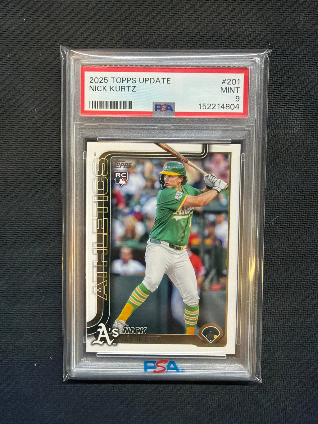 2025 Topps Update Nick Kurtz PSA 9 Rookie