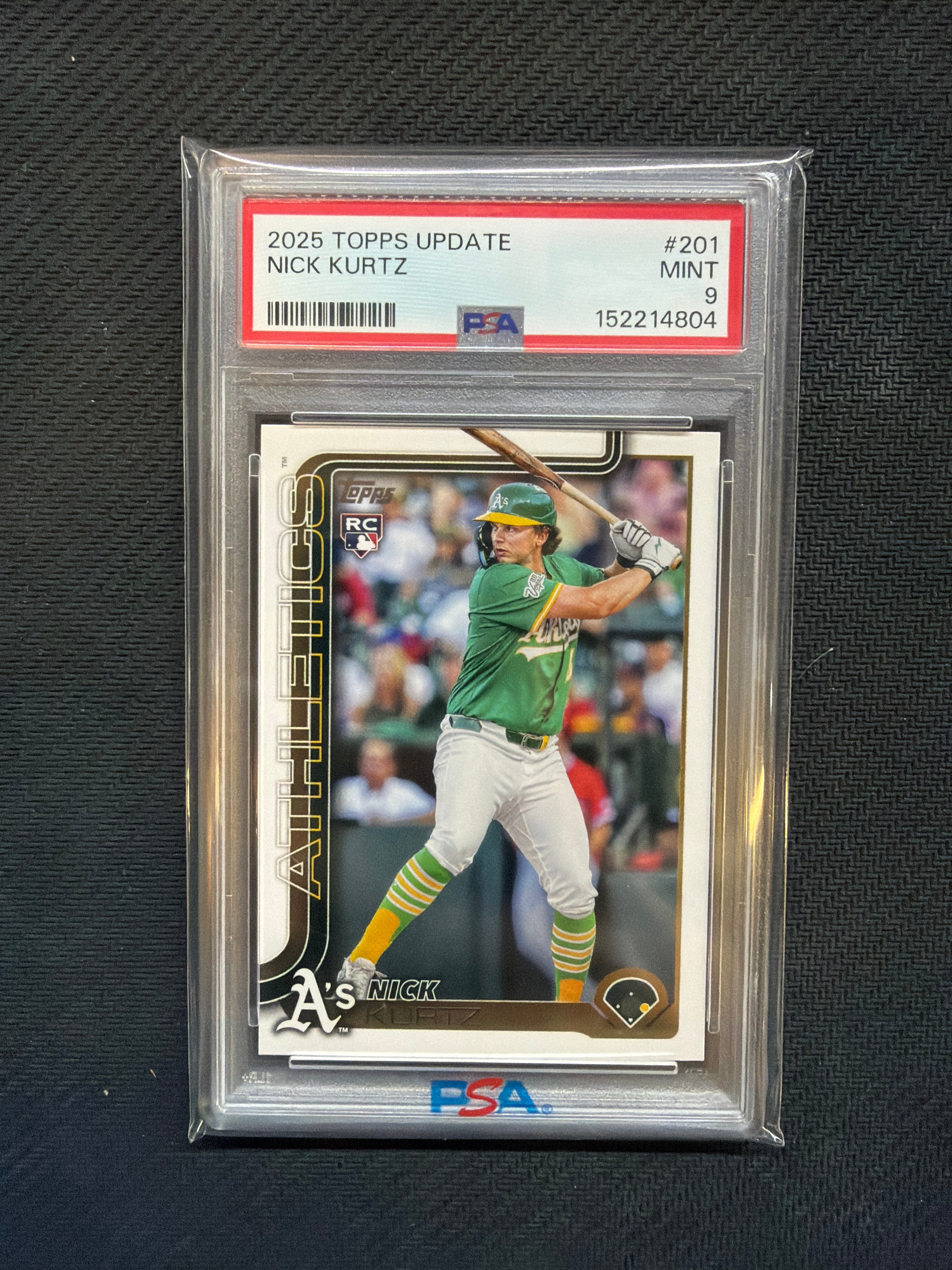 2025 Topps Update Nick Kurtz PSA 9 Rookie