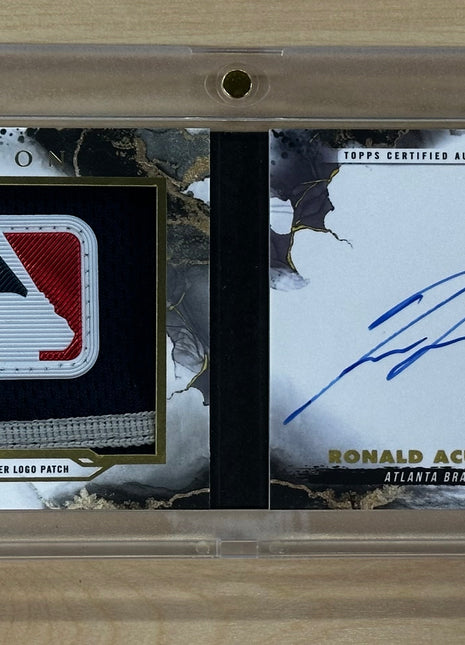 2023 Topps Inception Ronald Acuna Jr. Logoman Booklet Patch Auto 1/1