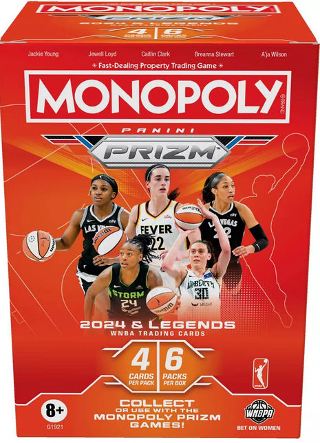 2024 Panini Prizm Monopoly WNBA Basketball 6-Pack Blaster Box