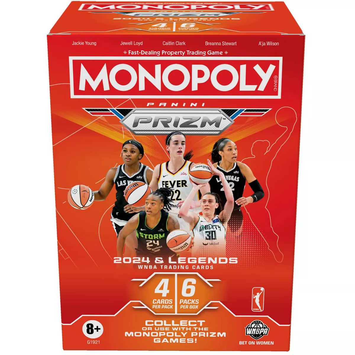 2024 Panini Prizm Monopoly WNBA Basketball 6-Pack Blaster Box