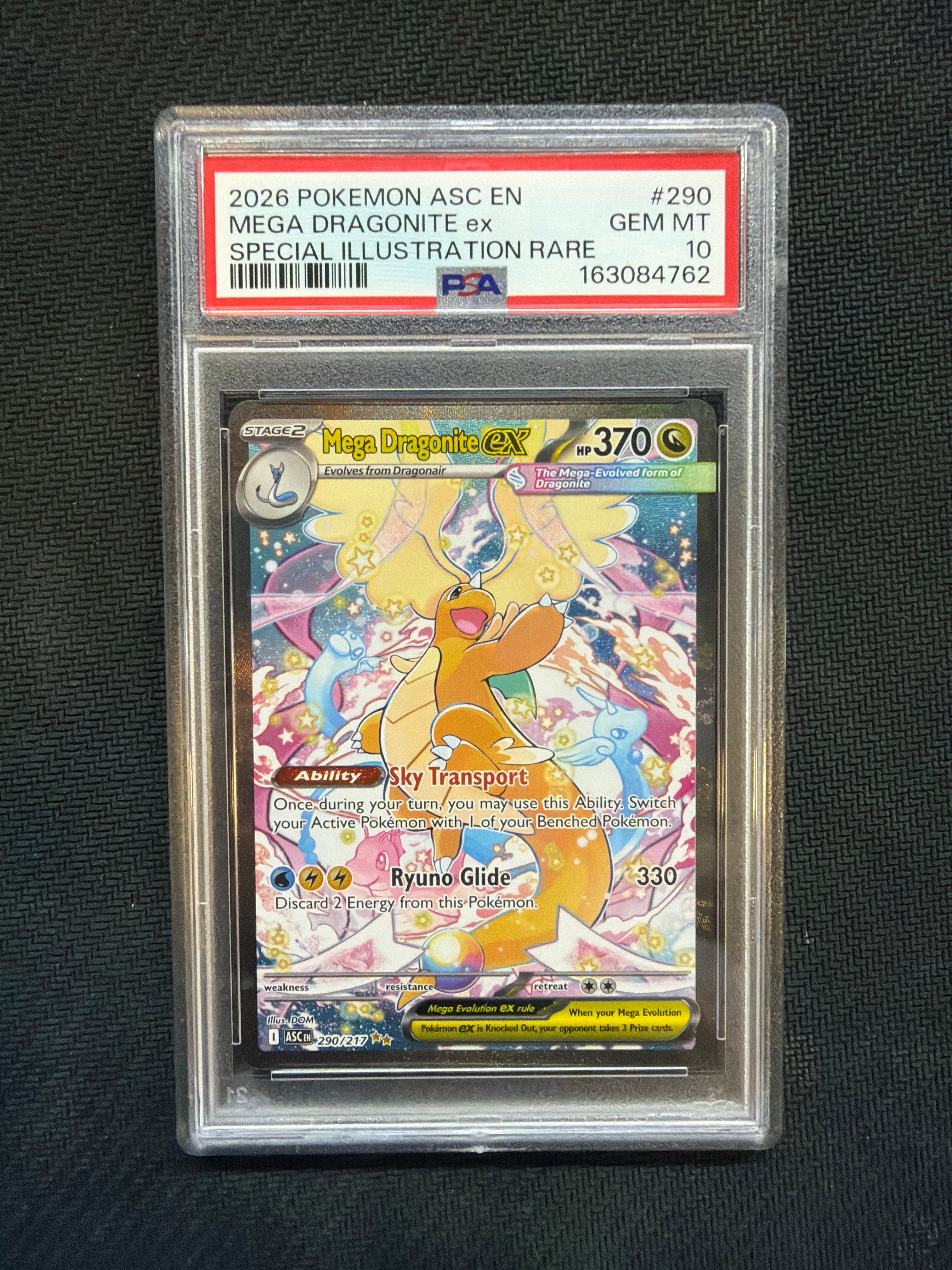 2026 POKEMON ASCENDED HEROES SIR #290 MEGA DRAGONITE EX PSA 10 762