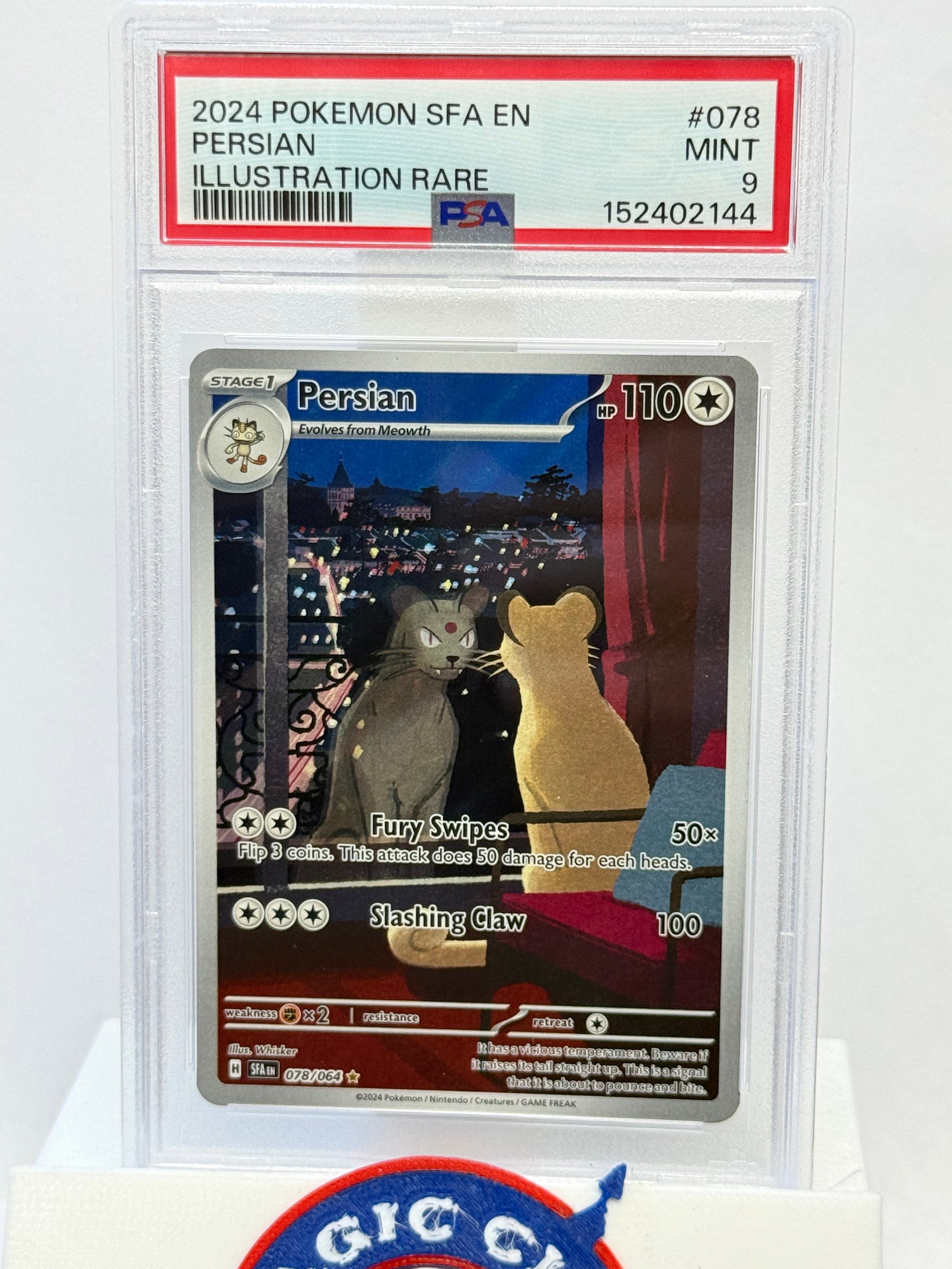 2024 Pokemon Shrouded Fable Persian 078 PSA 9