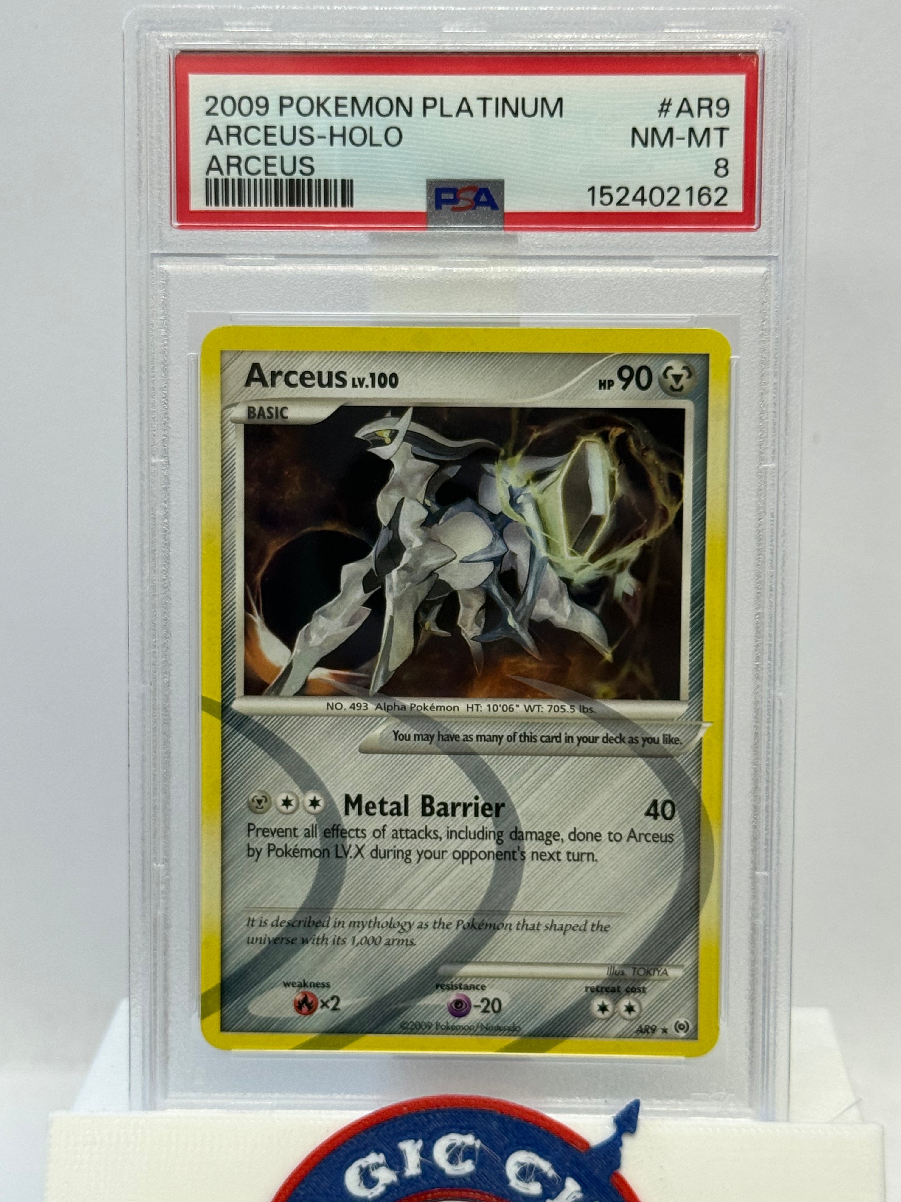 2009 Pokemon Platinum Arceus Holo AR9 PSA 8