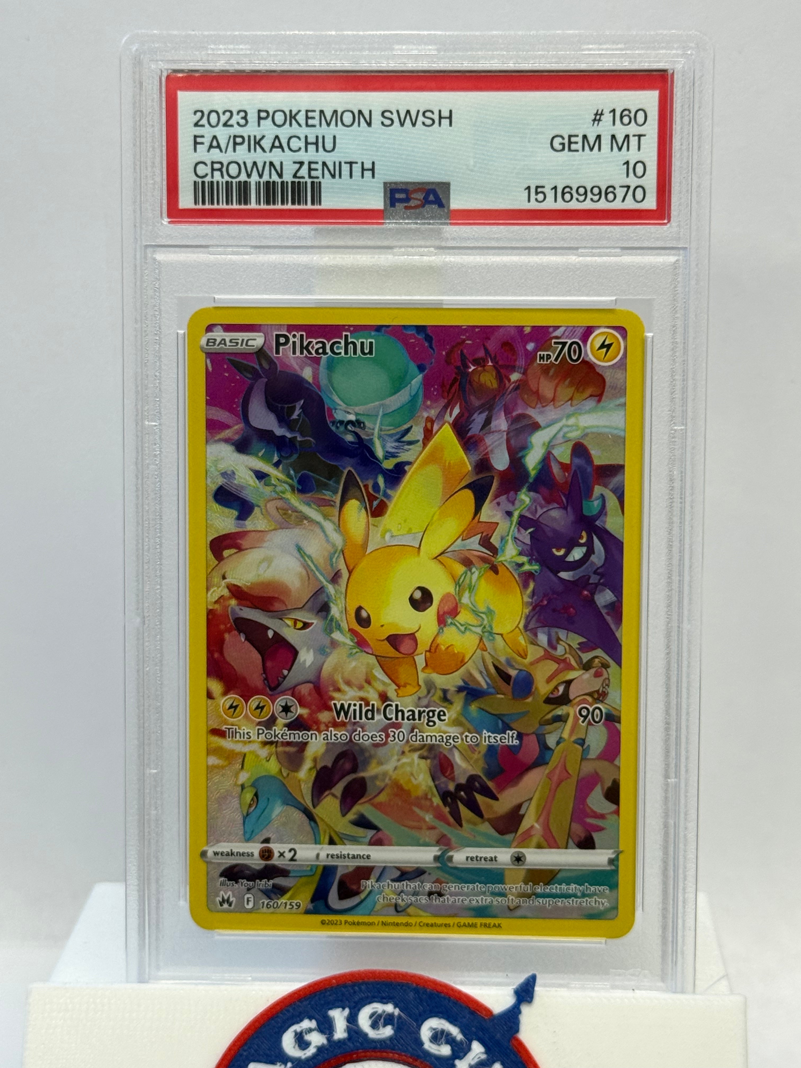 2023 Pokemon Crown Zenith Pikachu 160 PSA 10