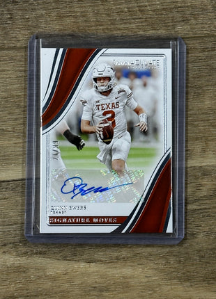 2023 Immaculate Quinn Ewers Signature Moves Auto /99 Rookie Texas
