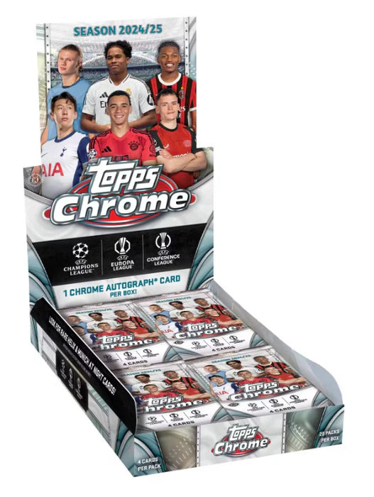 2024/25 Topps Chrome UEFA Club Competitions Soccer Hobby Box
