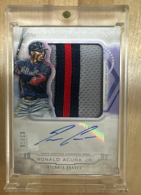 2019 Topps Inception Ronald Acuna Jr. Patch Auto /40