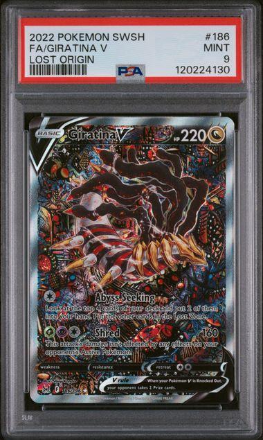 2022 Pokemon Lost Origin Giratina V 186 PSA 9