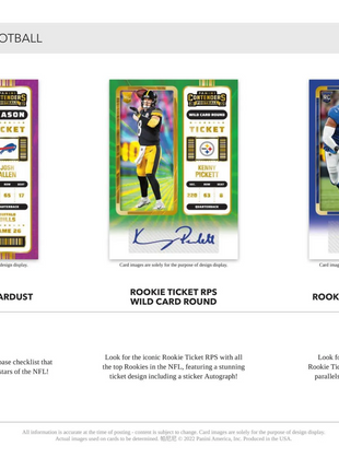2022 Panini Contenders Football Blaster Box
