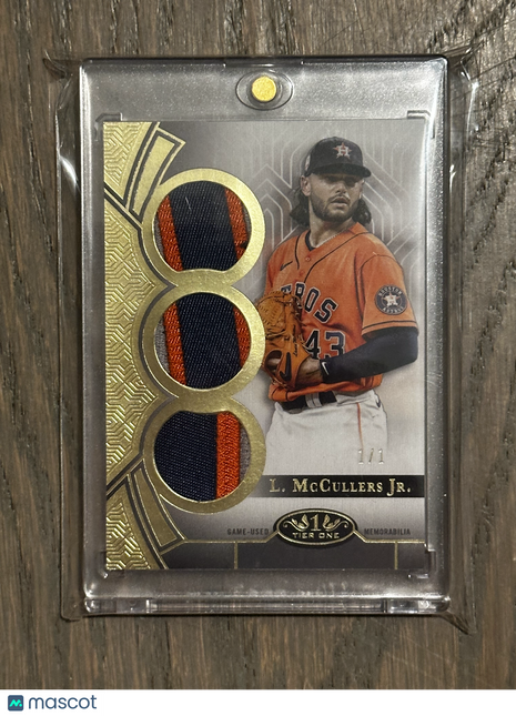 2023 Topps Tier One Lance McCullers Jr. Patch 1/1