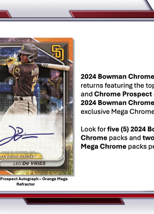 2024 BOWMAN CHROME MEGA BOX BASEBALL