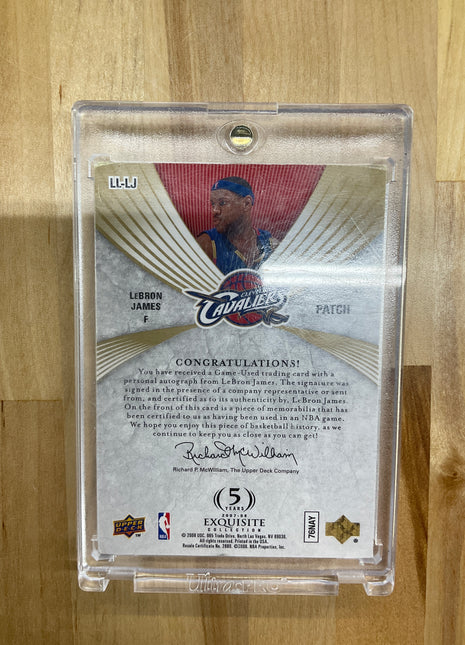 2007 Exquisite Limited Logos Lebron James Patch Auto /50