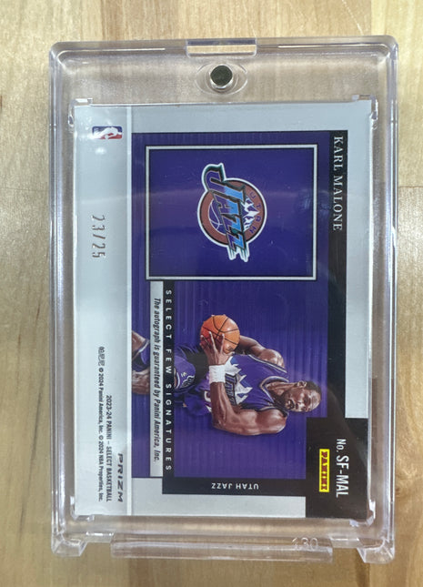 2023-24 Select Karl Malone Tye Die Auto /25 Jazz
