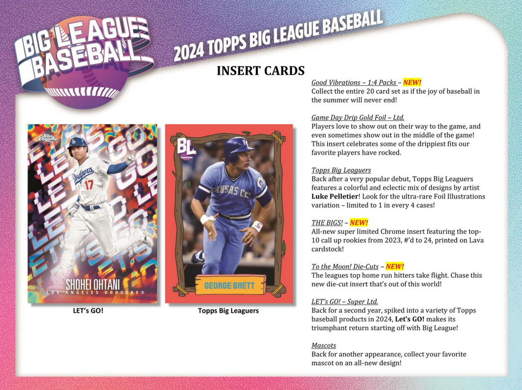 2024 Topps Big League Baseball Hobby Box