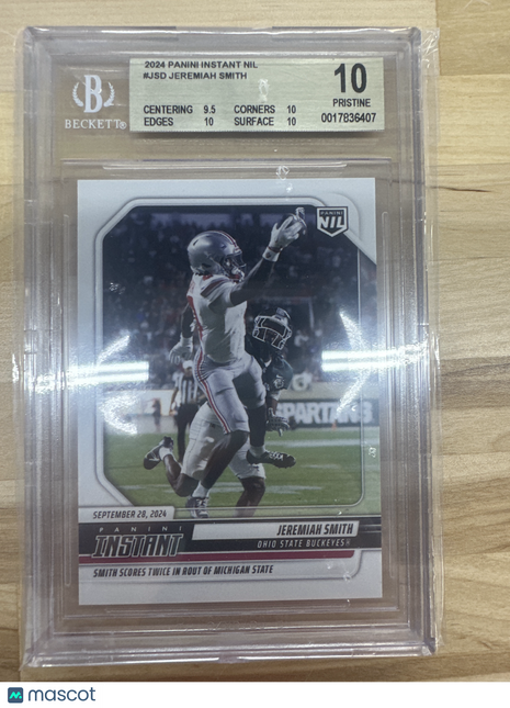2024 Panini Instant NIL #JSD Jeremiah Smith BGS 10