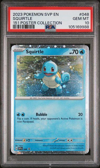 2023 Pokemon 151 Promo Squirtle 048 PSA 10