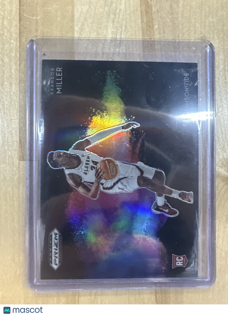 2023 Prizm Draft Picks Brandon Miller #3 Black Color Blast