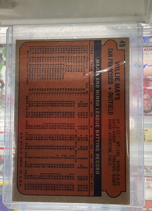 1972 Topps Willie Mays Giants #45